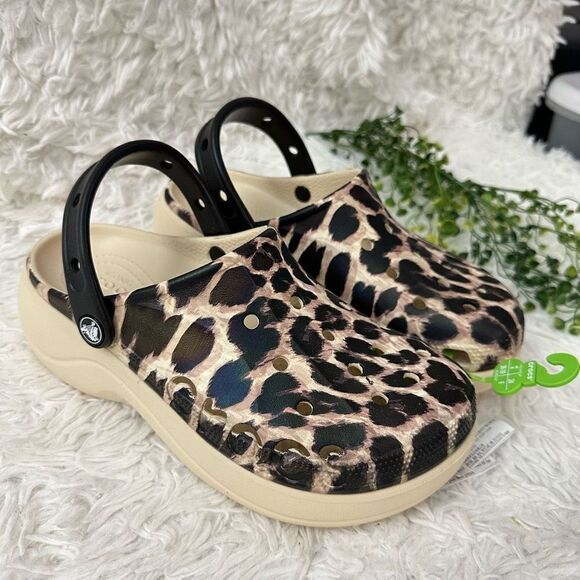 CROCS‎ Classic Animal Remix Clogs Women's Size 8 Comfort Slip On Clogs new - Picture 1 of 8